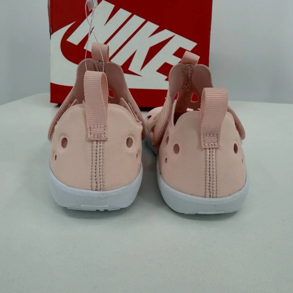 Nike Sunray Protect 4 Water Shoes Sandals sz 2 Youth Girl Pink/White Closed Toe